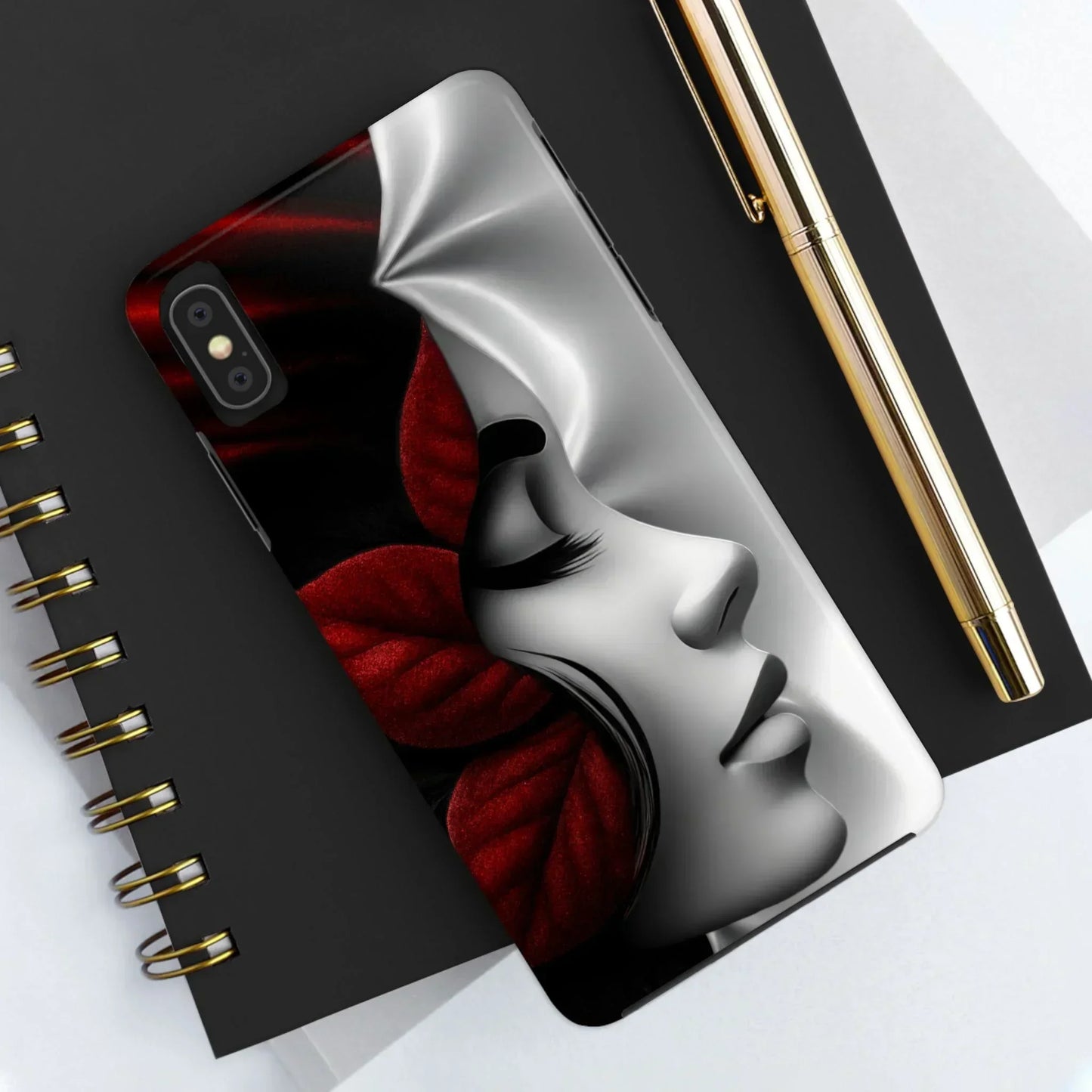 Whispered Grace Phone Case for iPhone 7-17 and Samsung Galaxy S21-S25 Models - KarArmDesign