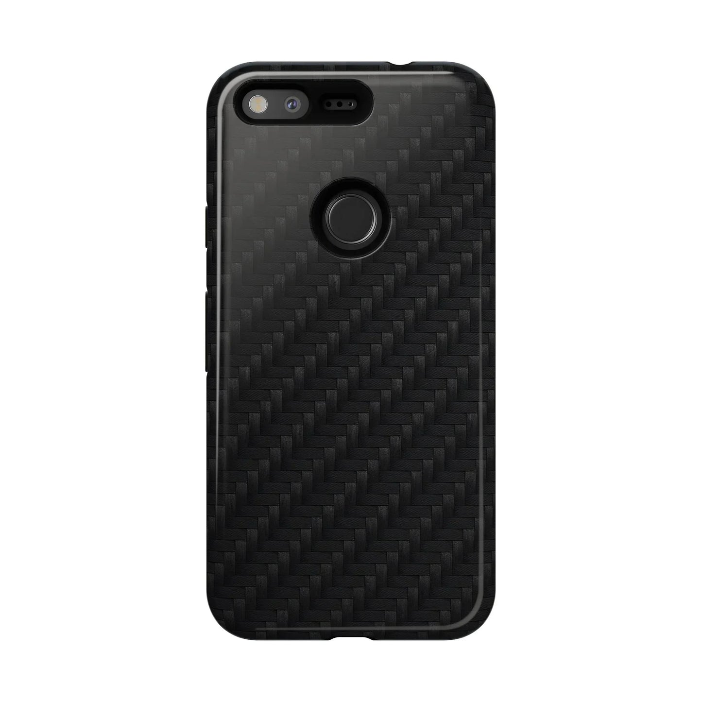 Black Carbon Phone Case Tough Case for iPhone 8-16 and Google Pixel up to 9 Models - KarArmDesign