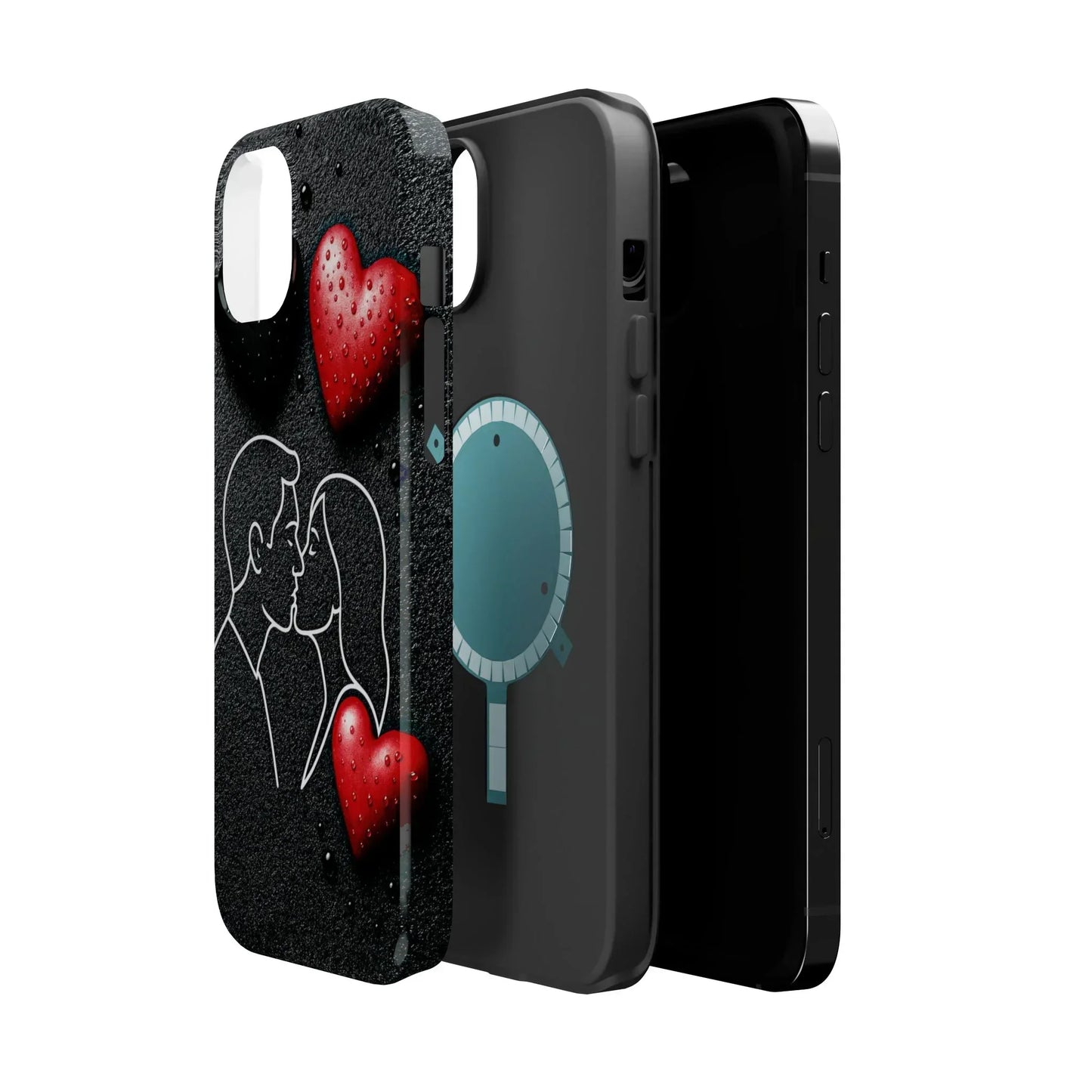 Midnight Kiss Phone Case for iPhone 13-16 Models - KarArmDesign