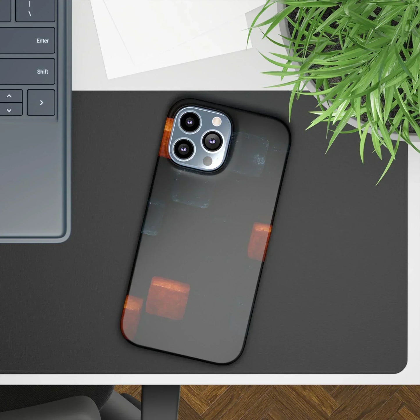 Blue Geometric Phone Case for iPhone 12-16 Models - KarArmDesign