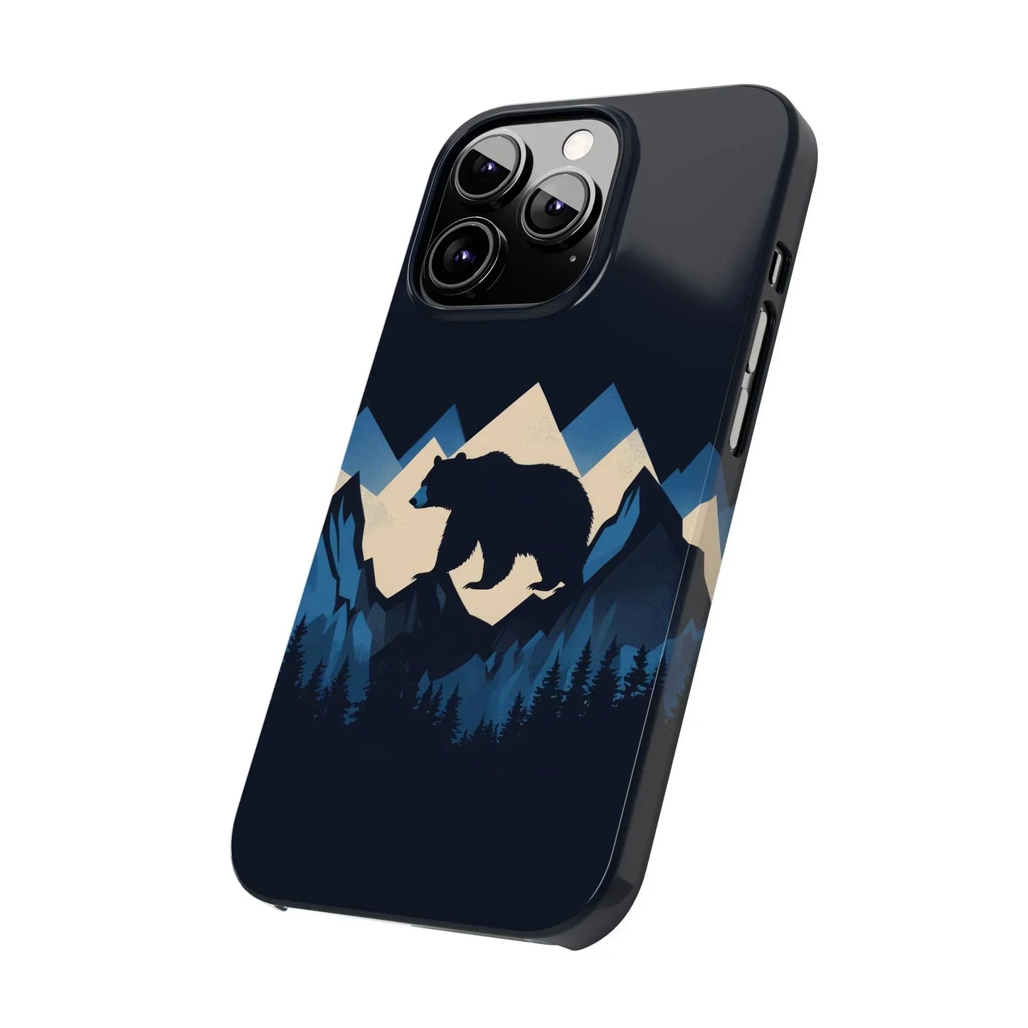 Wild Bear in the Peaks – Mountain Adventure Slim Phone Case for iPhone 7-16 Models - KarArmDesign