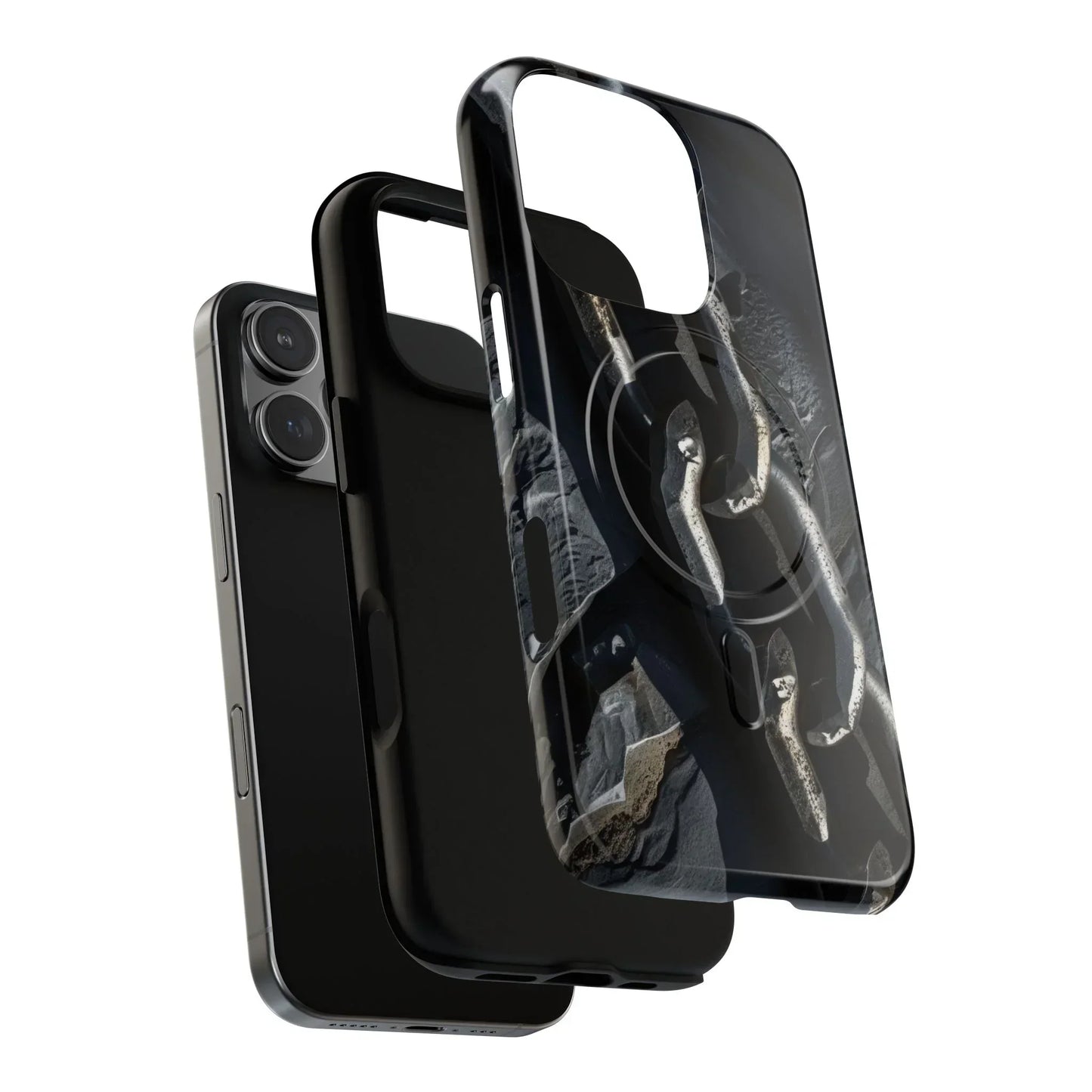 “Iron Chain” Tough Magnetic Phone Case for iPhone 14-16 Models - KarArmDesign