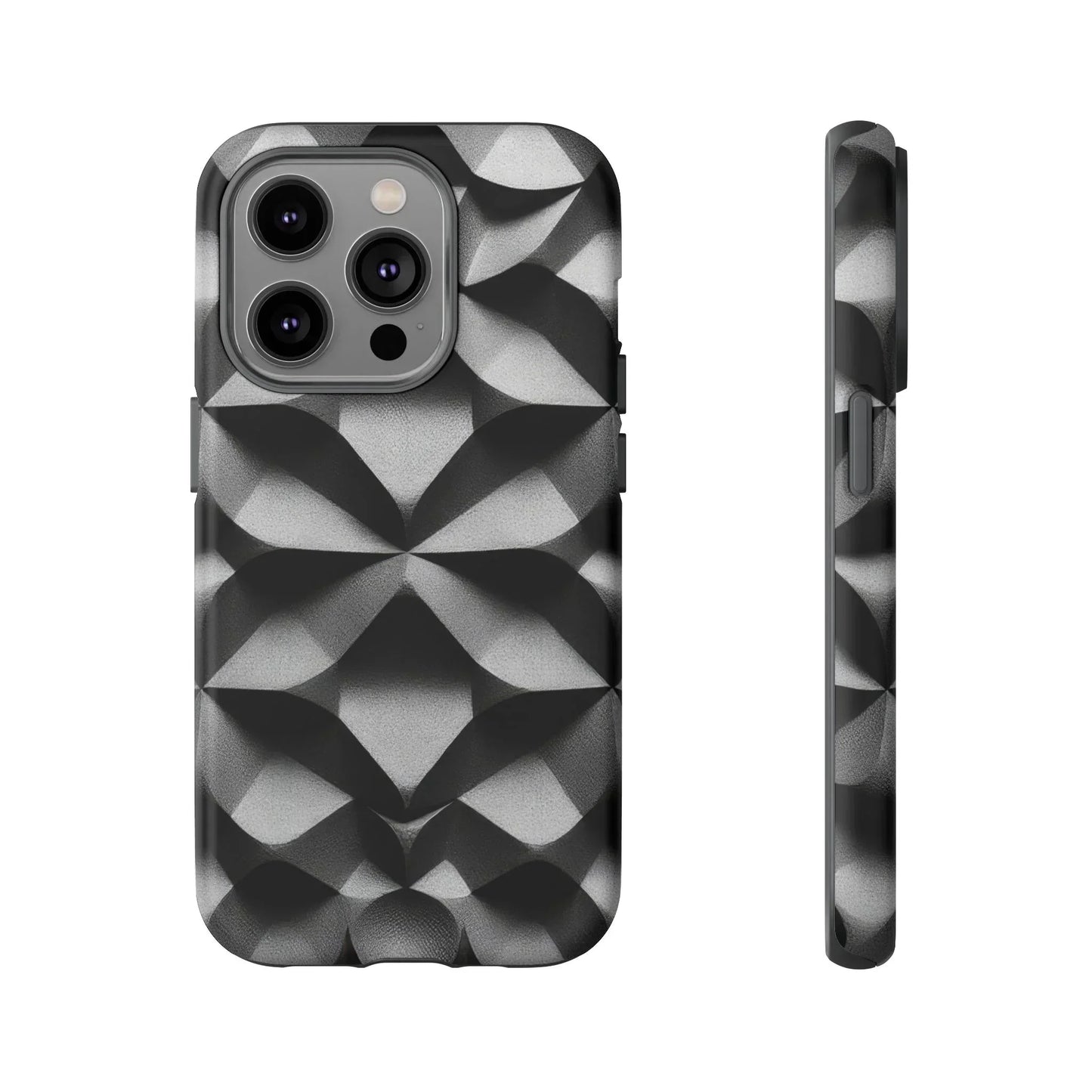 3D Geometric Phone Case for iPhone 8–16 Models - KarArmDesign