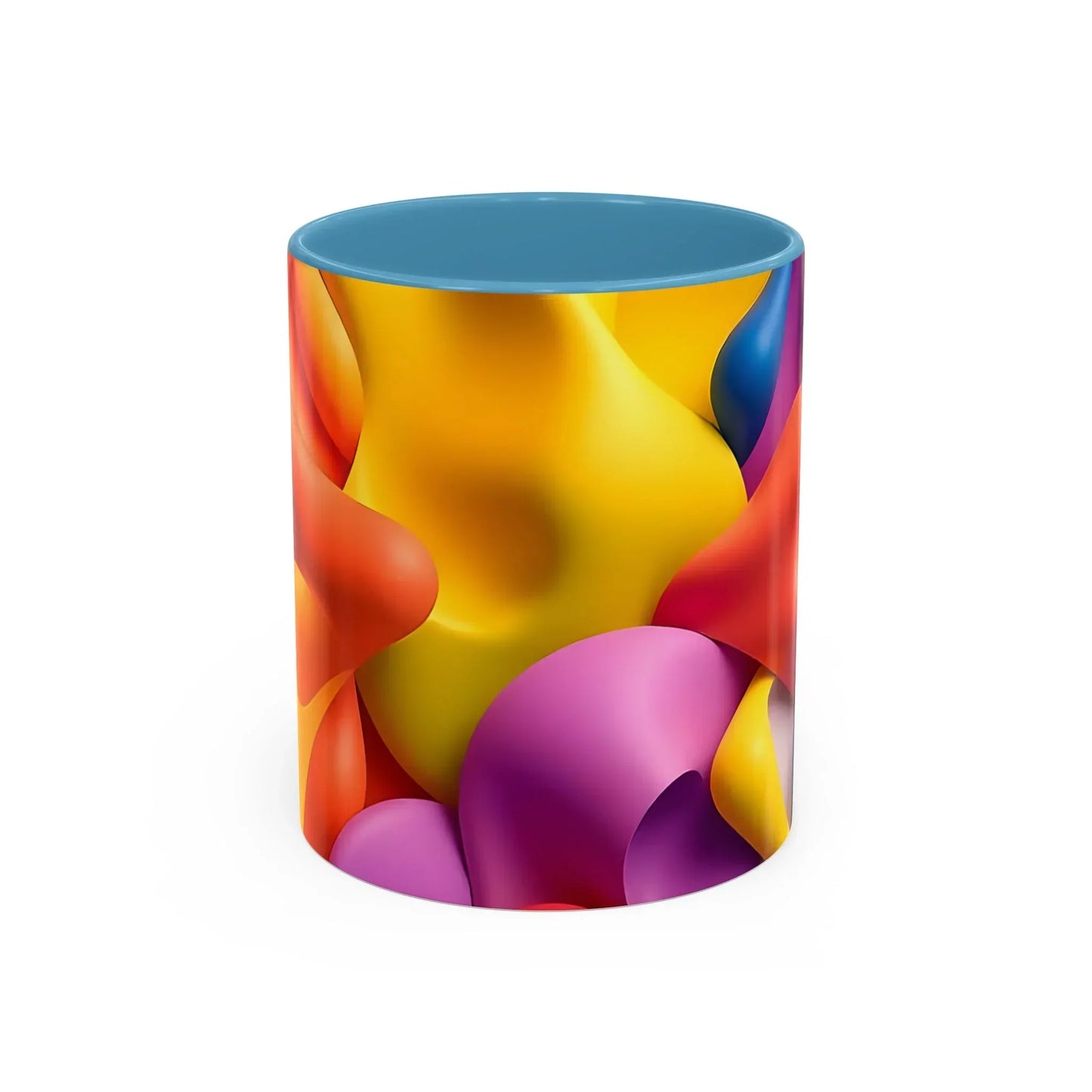 Bold Geometric Accent Coffee Ceramic Mug - KarArmDesign