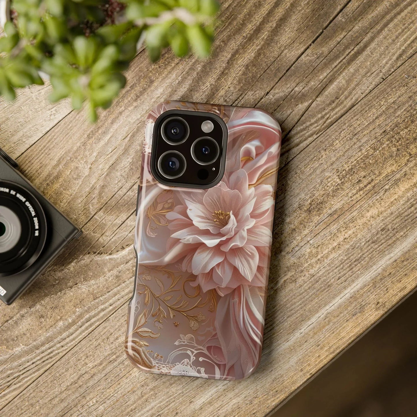 Elegant Floral Impact-Resistant Phone Case for iPhone 12-16 and Samsung Galaxy S21-S22 Models - KarArmDesign