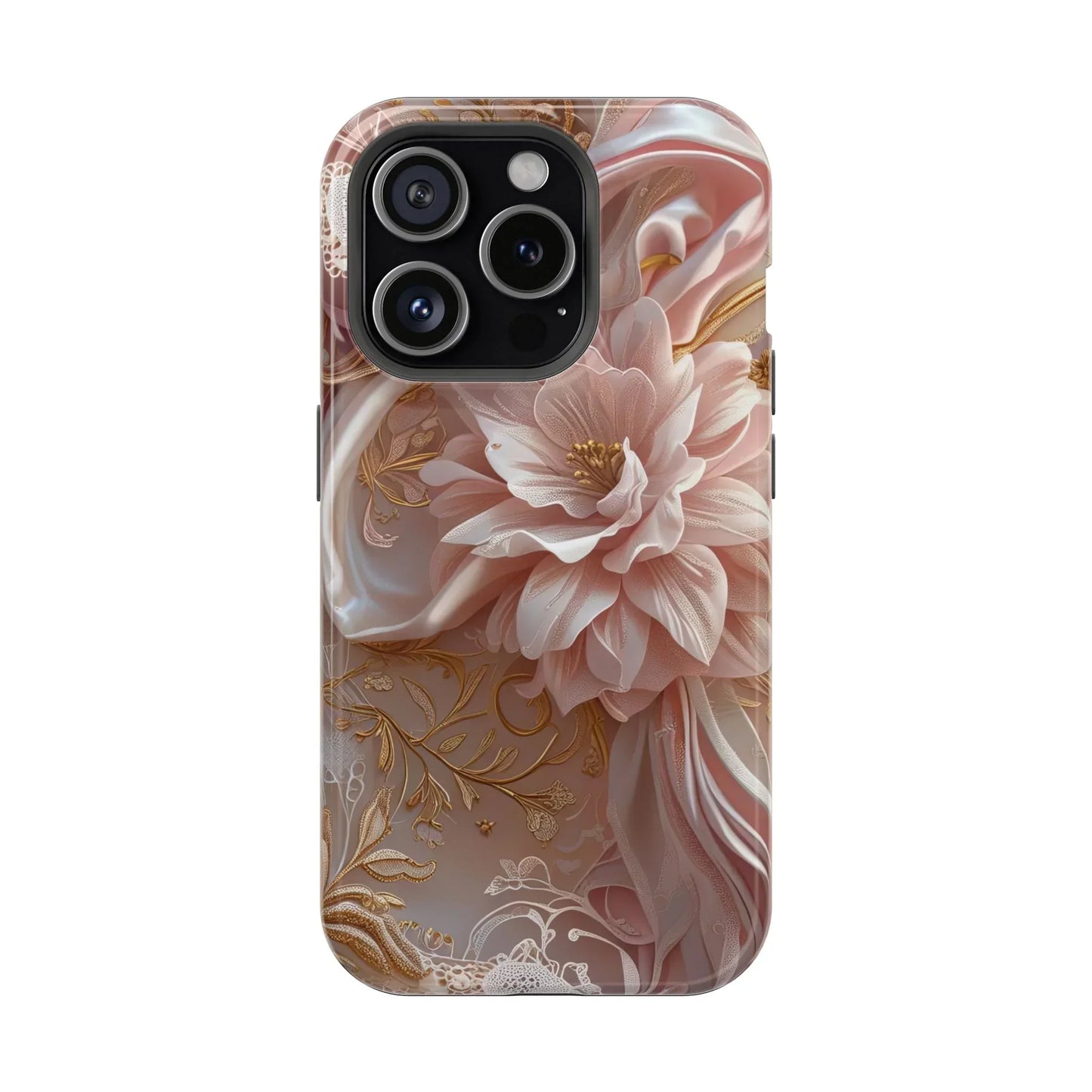 Elegant Floral Impact-Resistant Phone Case for iPhone 12-16 and Samsung Galaxy S21-S22 Models - KarArmDesign