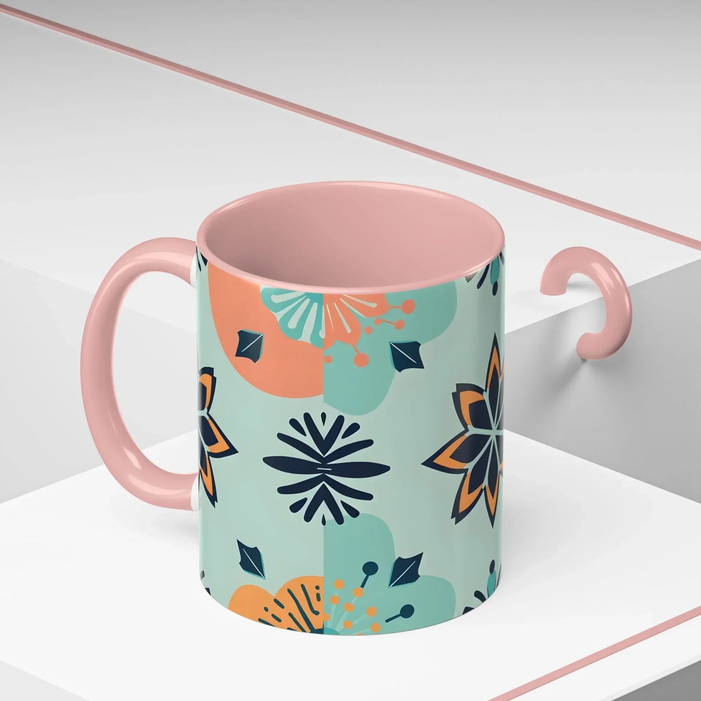 Floral Ornament Coffee Mug – 11oz - KarArmDesign
