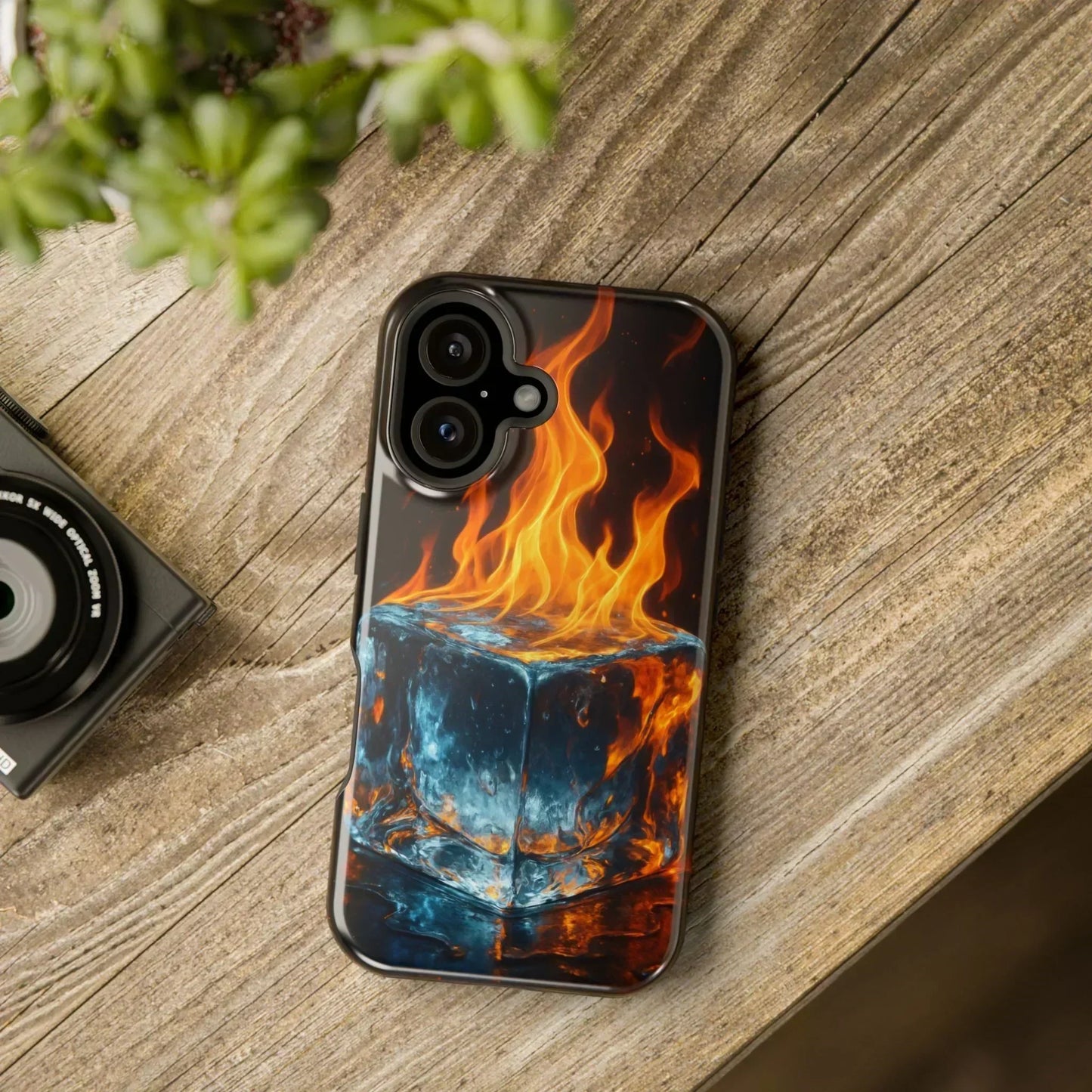 Flame Ice Phone Case for iPhone 12-16 and Samsung Galaxy S21-S22 - KarArmDesign