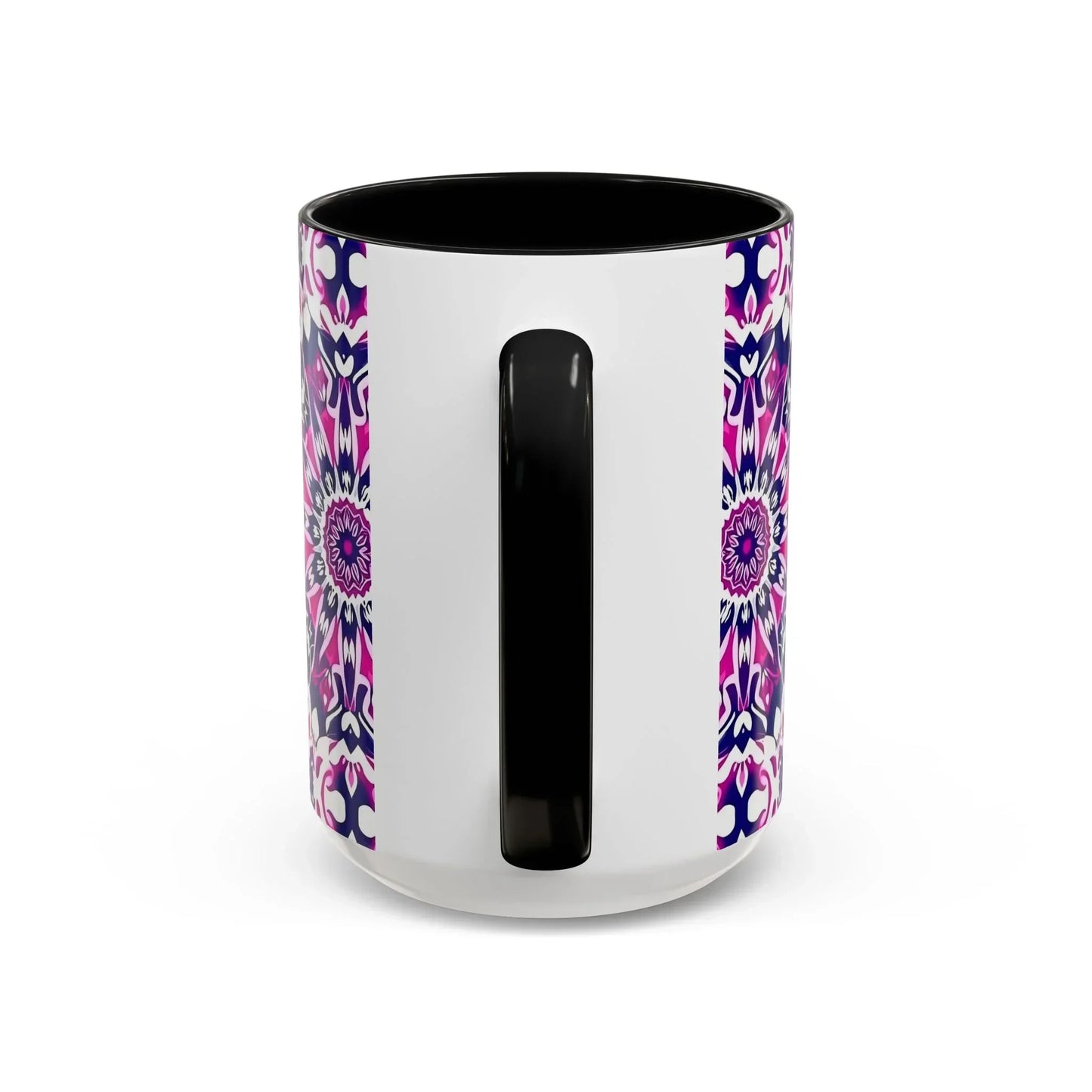 Vibrant Mandala Burst Ceramic Coffee Mug -11 & 15oz - KarArmDesign