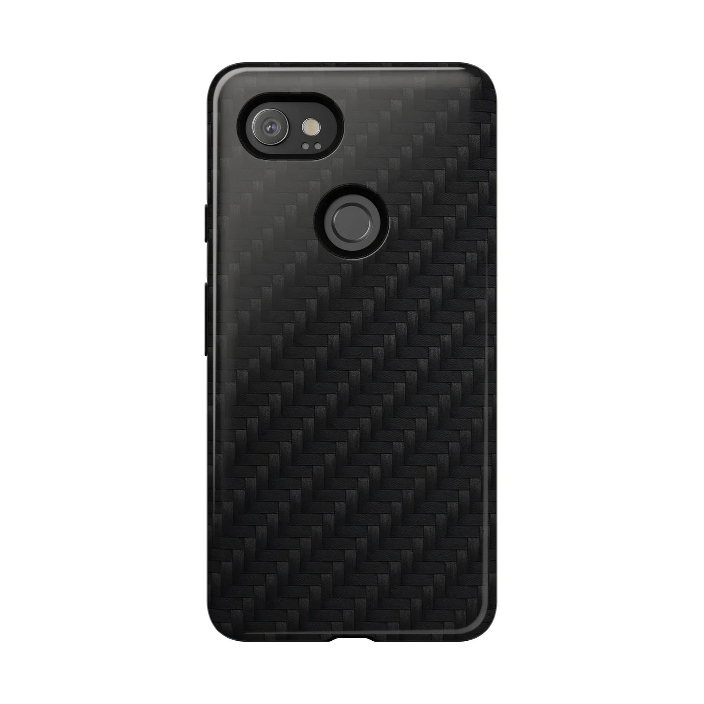 Black Carbon Phone Case Tough Case for iPhone 8-16 and Google Pixel up to 9 Models - KarArmDesign
