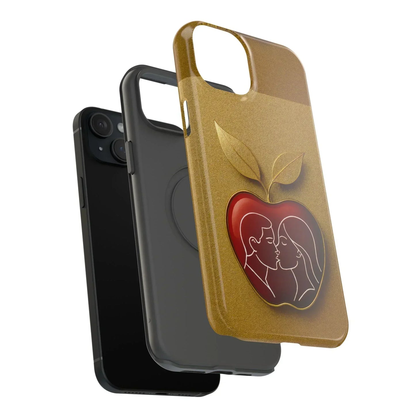 Romantic Apple Phone Case for iPhone 12-16 Models - KarArmDesign