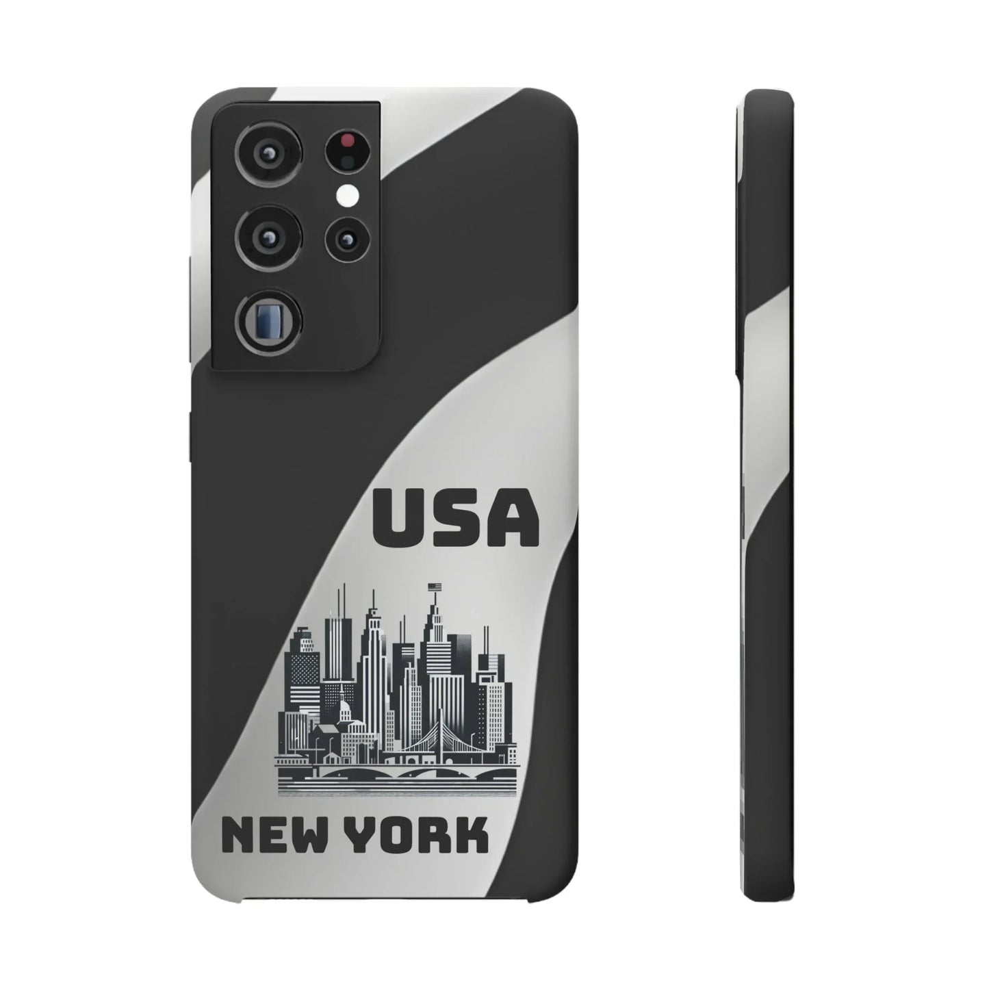 Monochrome New York City Skyline Phone Case for iPhone, Galaxy & Pixel - KarArmDesign
