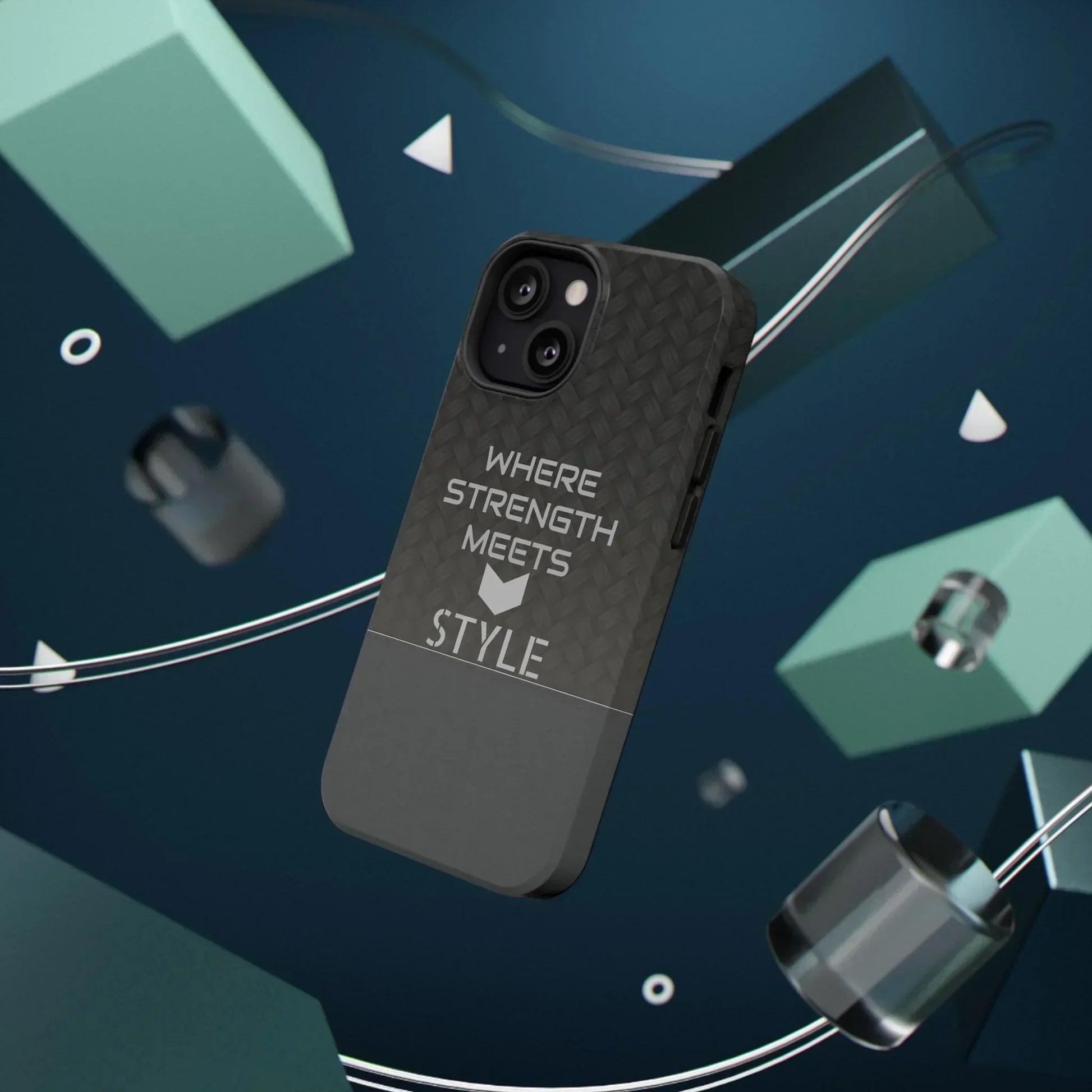 Gray Carbon Phone Case for iPhone 12-16 and Galaxy S21-S22 Models - KarArmDesign