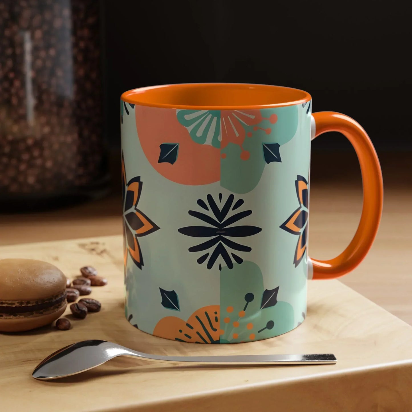Floral Ornament Coffee Mug – 11oz - KarArmDesign