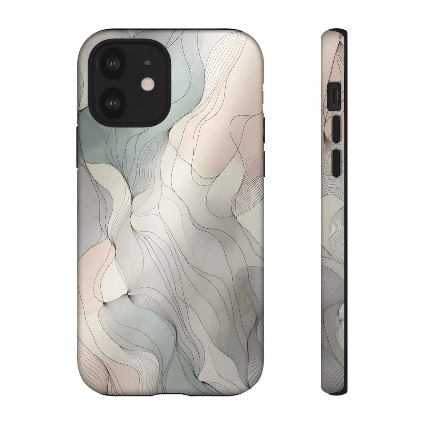 Pastel Wave Phone Case – Minimalist Design for iPhone & Pixel - KarArmDesign