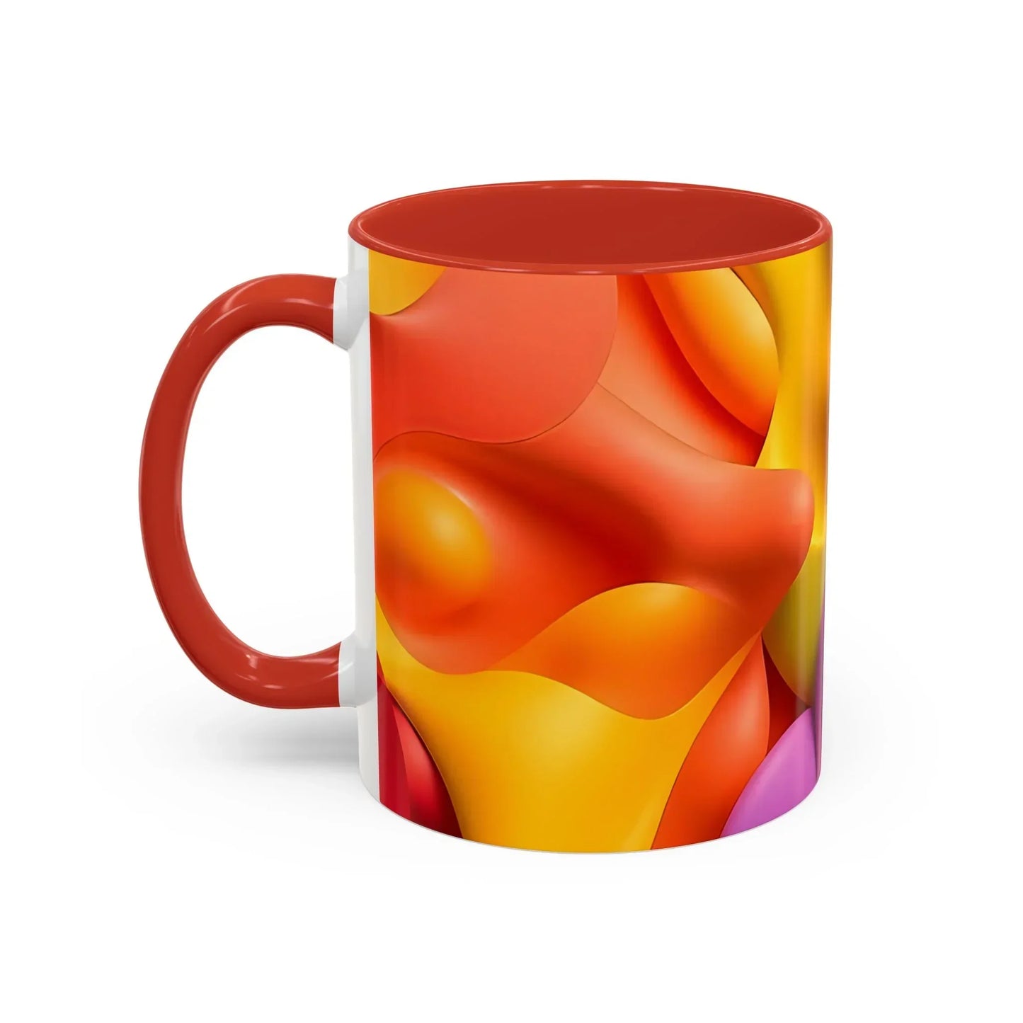 Bold Geometric Accent Coffee Ceramic Mug - KarArmDesign