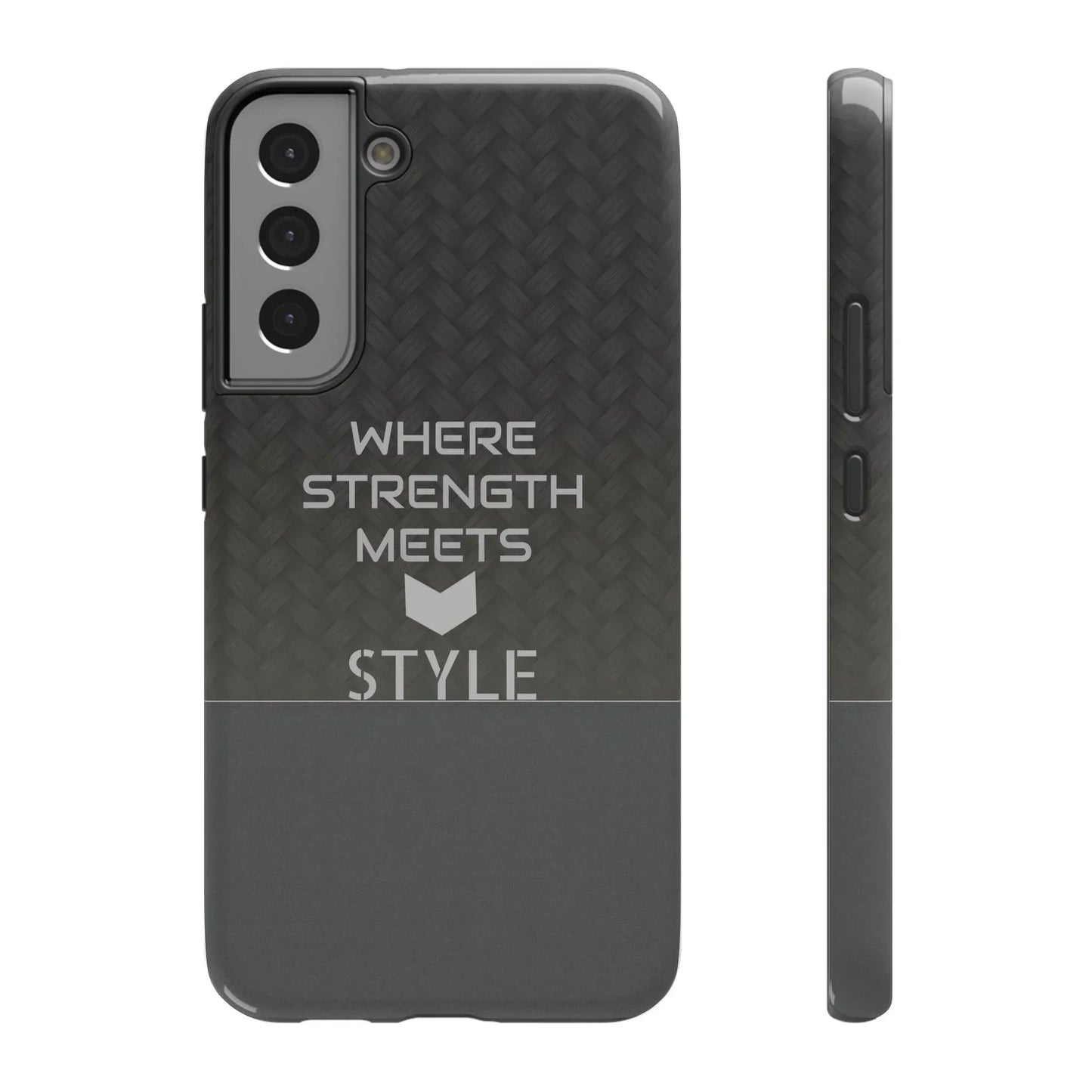 Gray Carbon Phone Case for iPhone 12-16 and Galaxy S21-S22 Models - KarArmDesign