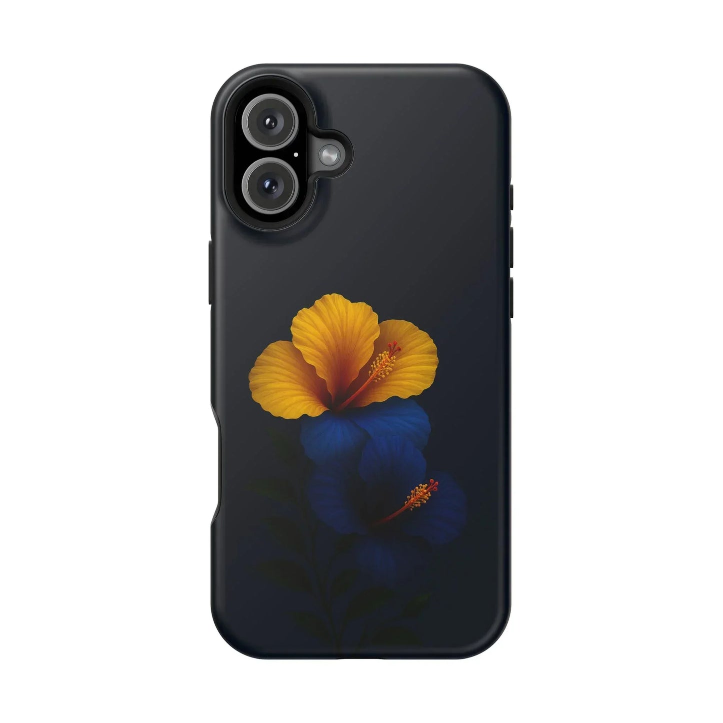 Elegant hibiscus phone case Impact-Resistant Cases for iPhone 12-16 and Samsung Galaxy S21-S22 Models - KarArmDesign