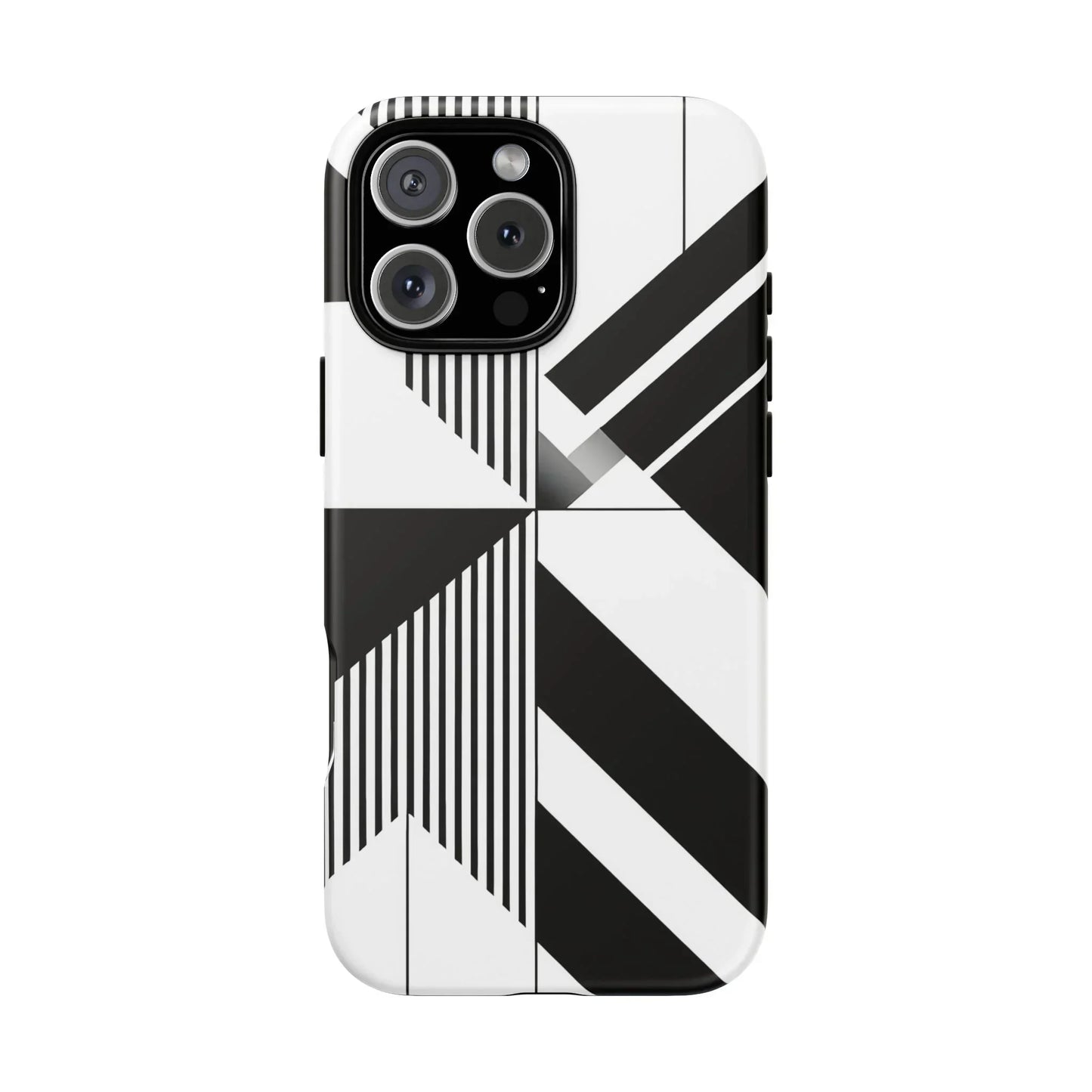 Monochrome Tough Phone Case for iPhone 11-16 and Samsung Galaxy S10–S25 Models - KarArmDesign