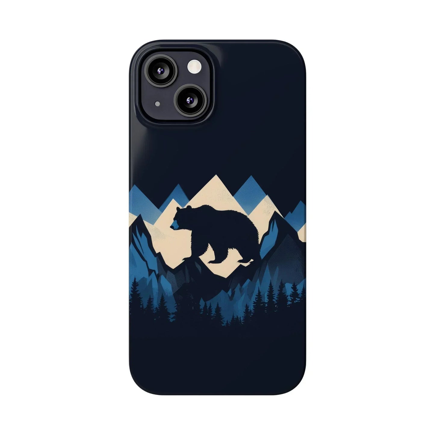 Wild Bear in the Peaks – Mountain Adventure Slim Phone Case for iPhone 7-16 Models - KarArmDesign