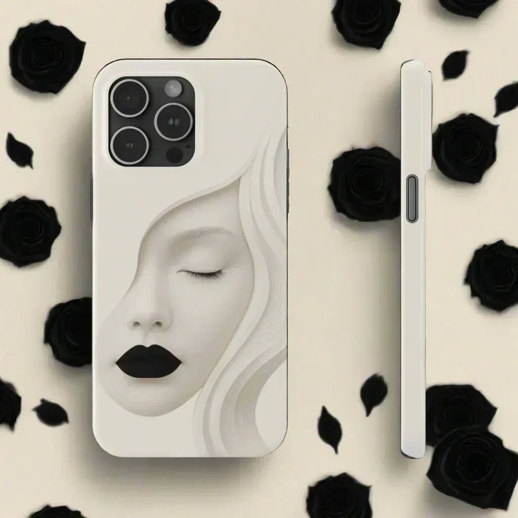 Minimalist Face Phone Case for iPhone 7-16 Models - KarArmDesign