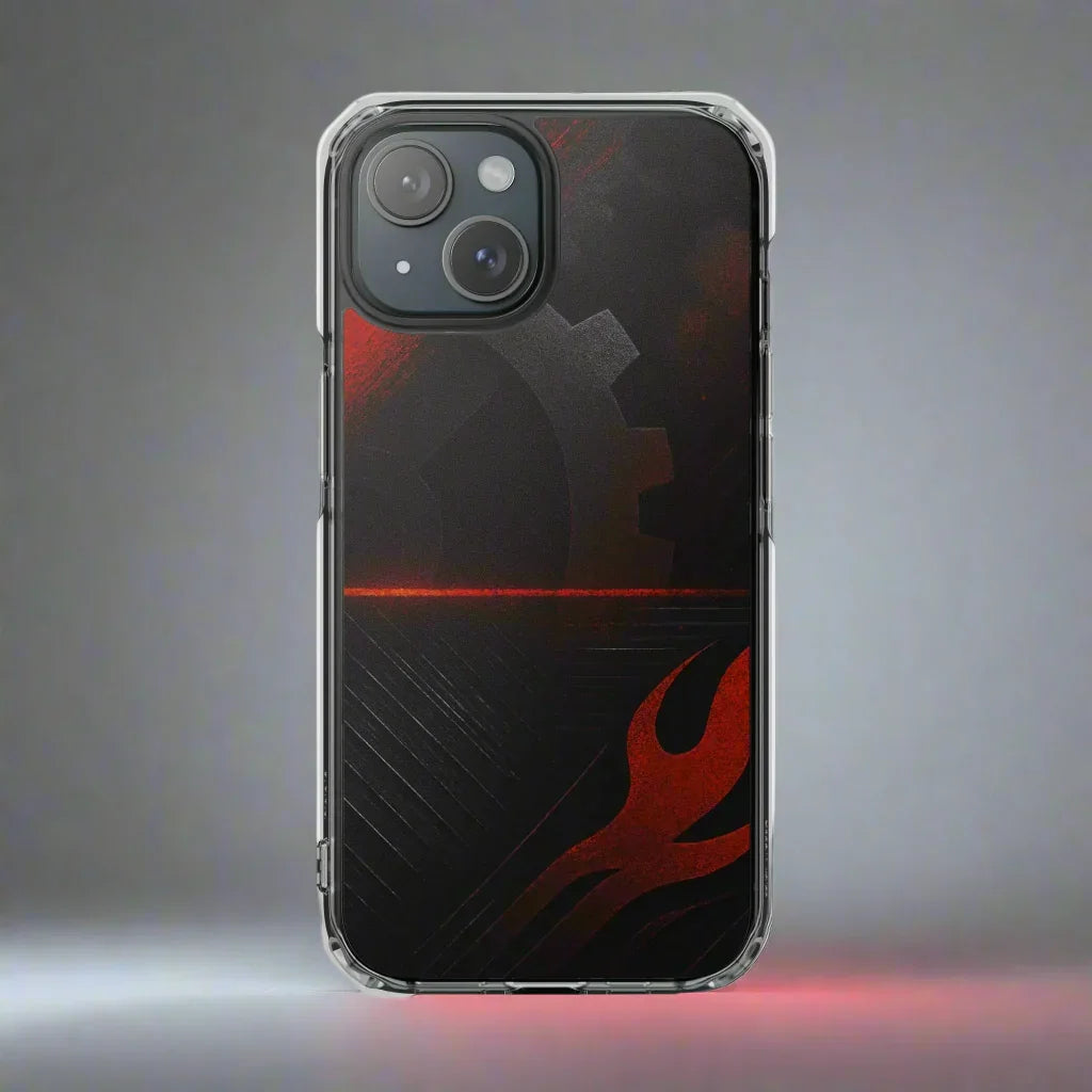 Gear Flame Phone Case for iPhone 14-16 Models - KarArmDesign