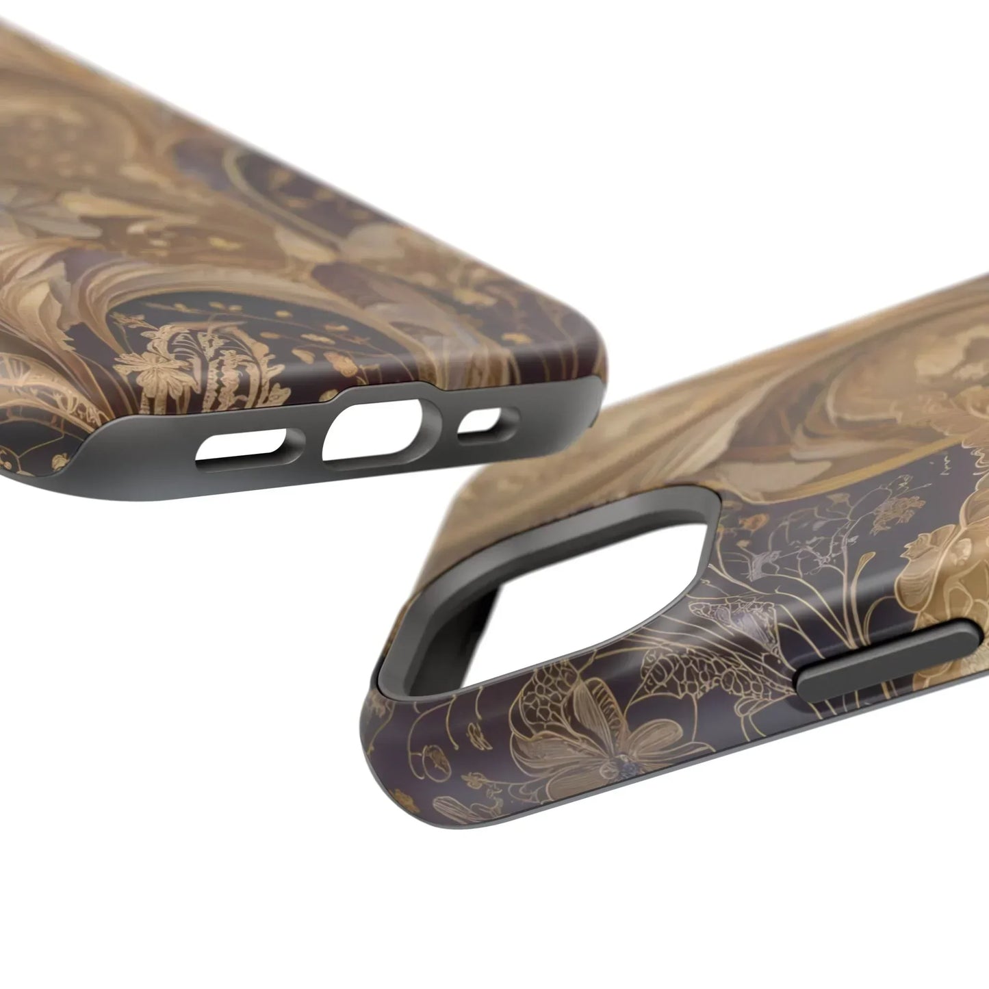 Botanical Luxury Design Impact-Resistant Phone Case for iPhone 12-16 and Galaxy S21-S22 Models - KarArmDesign