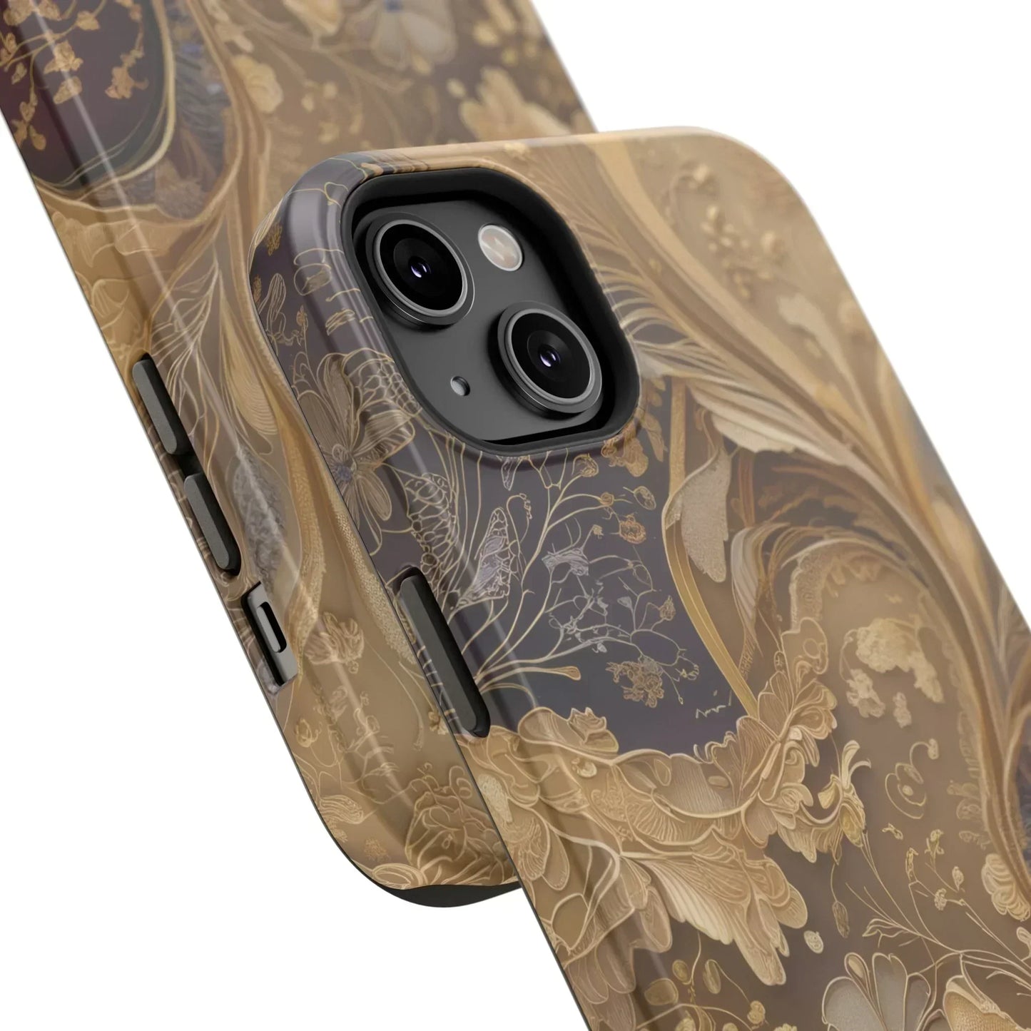 Botanical Luxury Design Impact-Resistant Phone Case for iPhone 12-16 and Galaxy S21-S22 Models - KarArmDesign