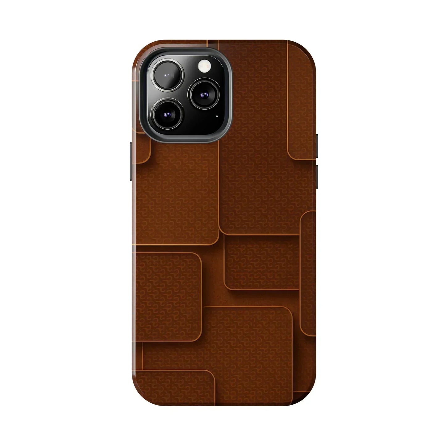 Textured Brown Phone Case for iPhone 7-16 and Samsung Galaxy S21-S24 Models - KarArmDesign
