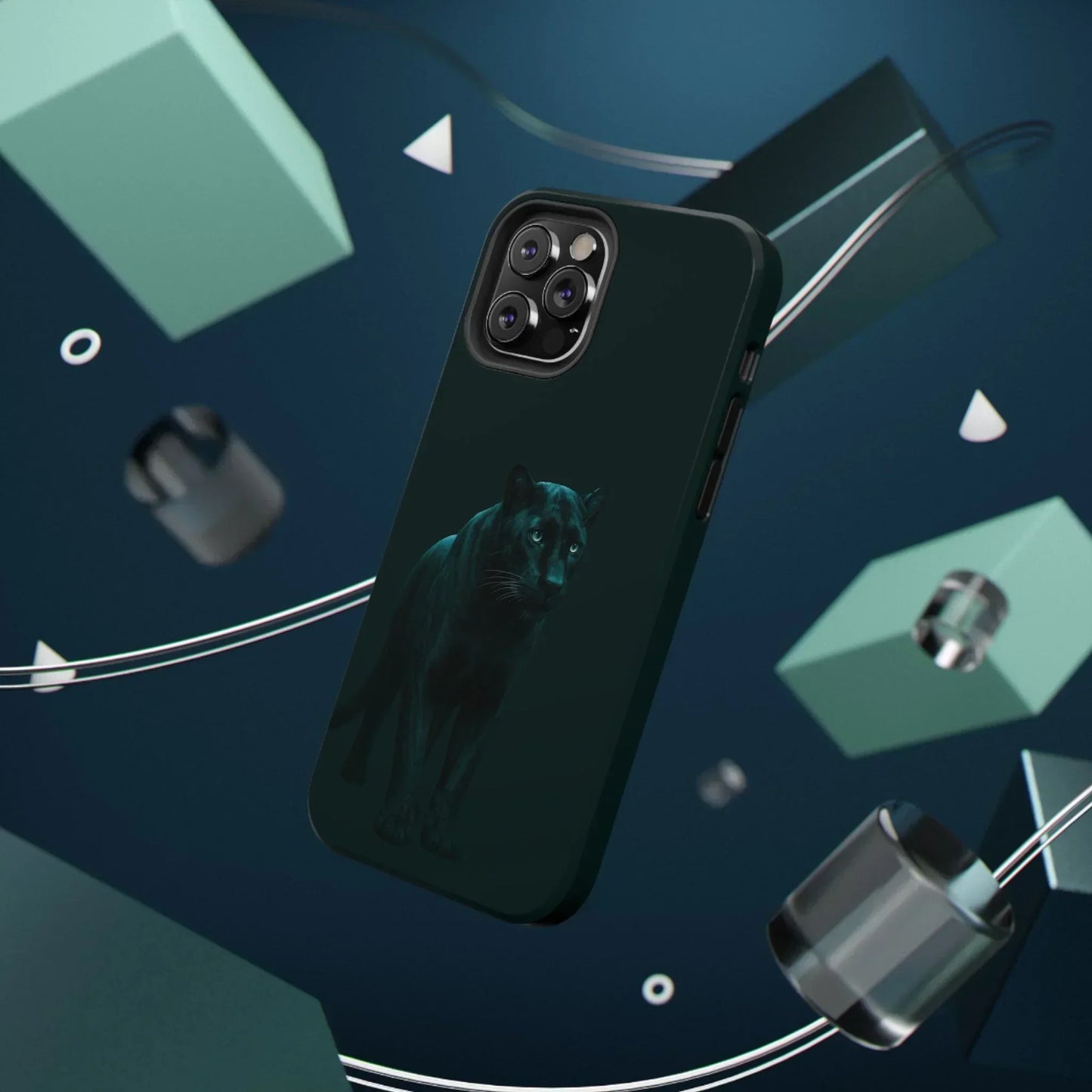 Black Panther Phone Case for iPhone 12-16 and Samsung Galaxy S21-S22 Models - KarArmDesign