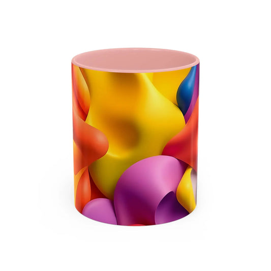 Bold Geometric Accent Coffee Ceramic Mug - KarArmDesign