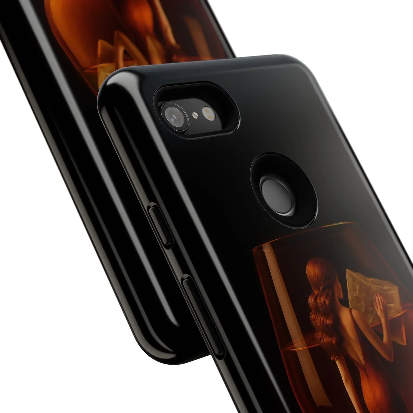 Elegant Midnight Lady Phone Case for iPhone 8-16 and Google Pixel up to 9 Models - KarArmDesign