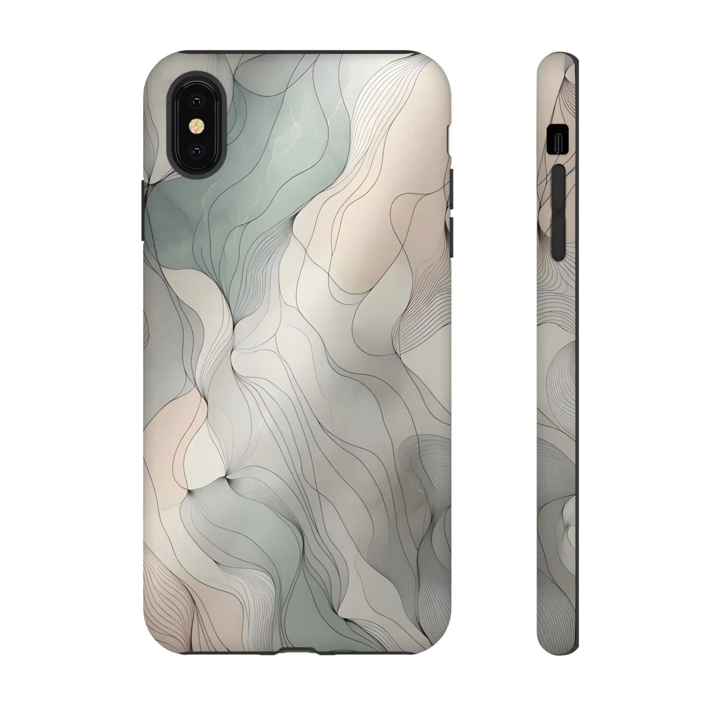Pastel Wave Phone Case – Minimalist Design for iPhone & Pixel - KarArmDesign