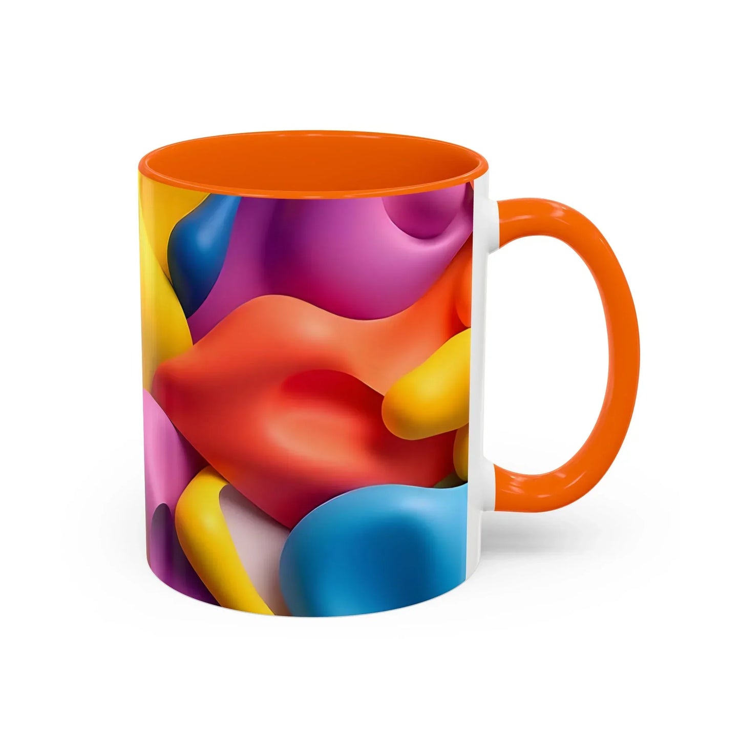 Bold Geometric Accent Coffee Ceramic Mug - KarArmDesign