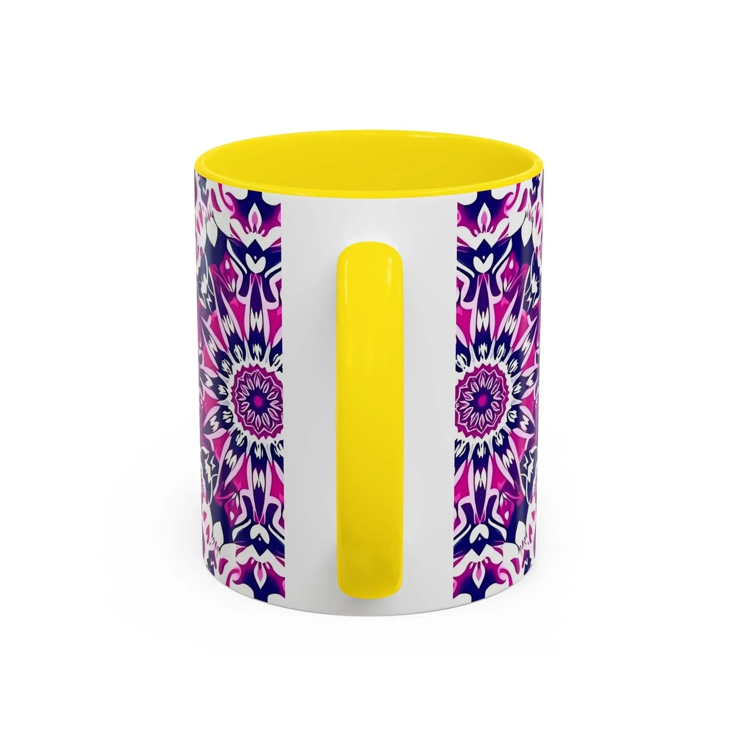 Vibrant Mandala Burst Ceramic Coffee Mug -11 & 15oz - KarArmDesign