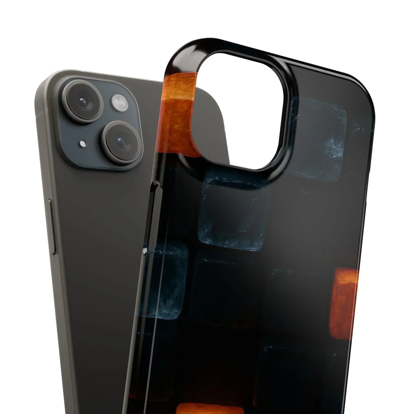 Blue Geometric Phone Case for iPhone 12-16 Models - KarArmDesign