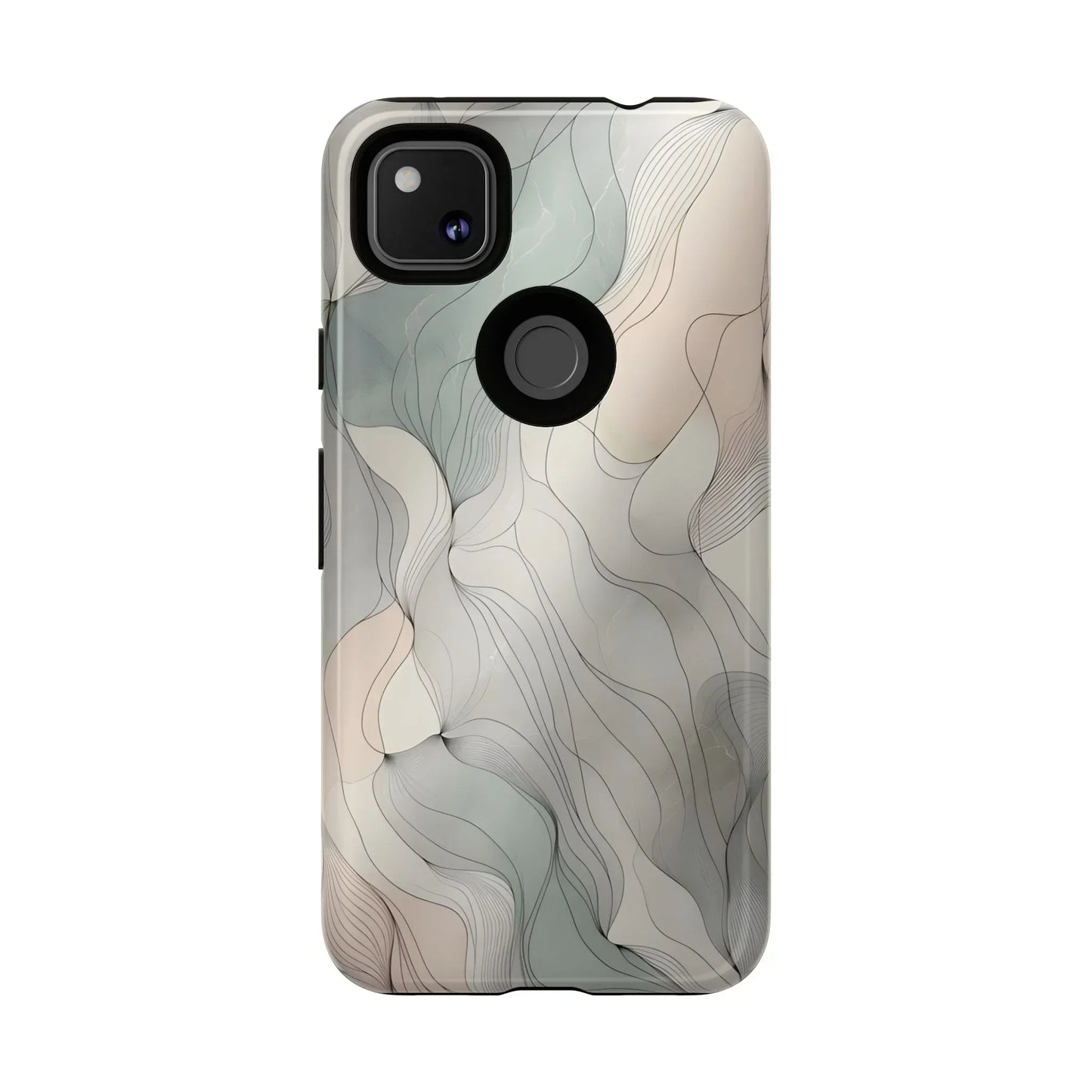 Pastel Wave Phone Case – Minimalist Design for iPhone & Pixel - KarArmDesign