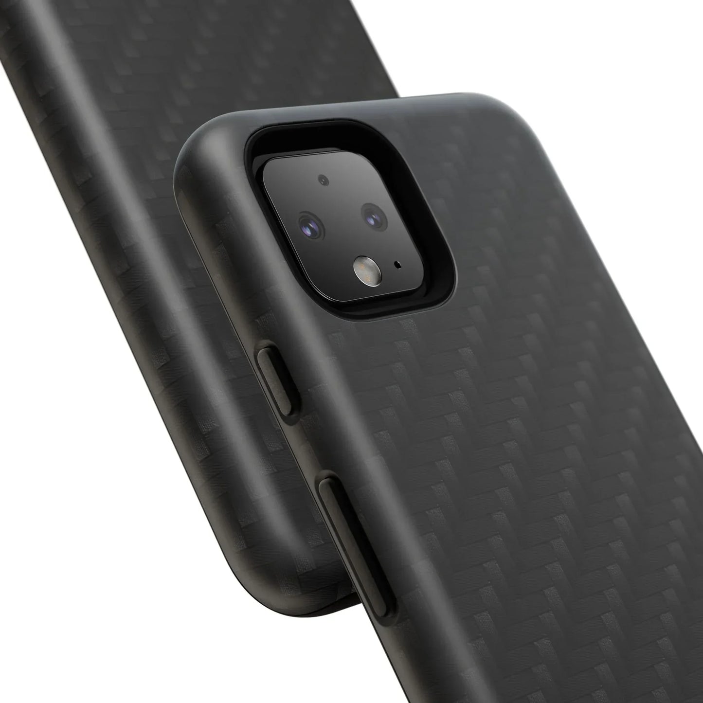 Black Carbon Phone Case Tough Case for iPhone 8-16 and Google Pixel up to 9 Models - KarArmDesign