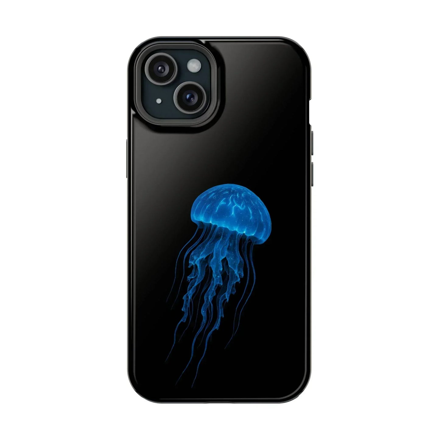 Blue Jellyfish Phone Case for iPhone 12-16 and Samsung Galaxy S21-S22 Models - KarArmDesign