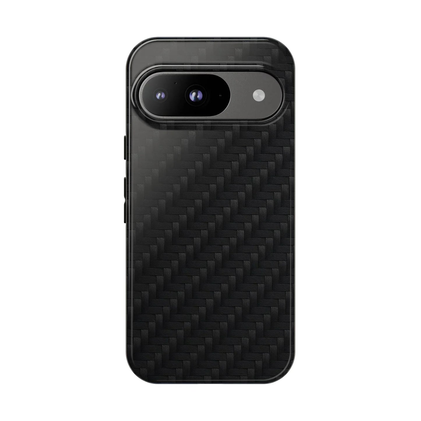 Black Carbon Phone Case Tough Case for iPhone 8-16 and Google Pixel up to 9 Models - KarArmDesign