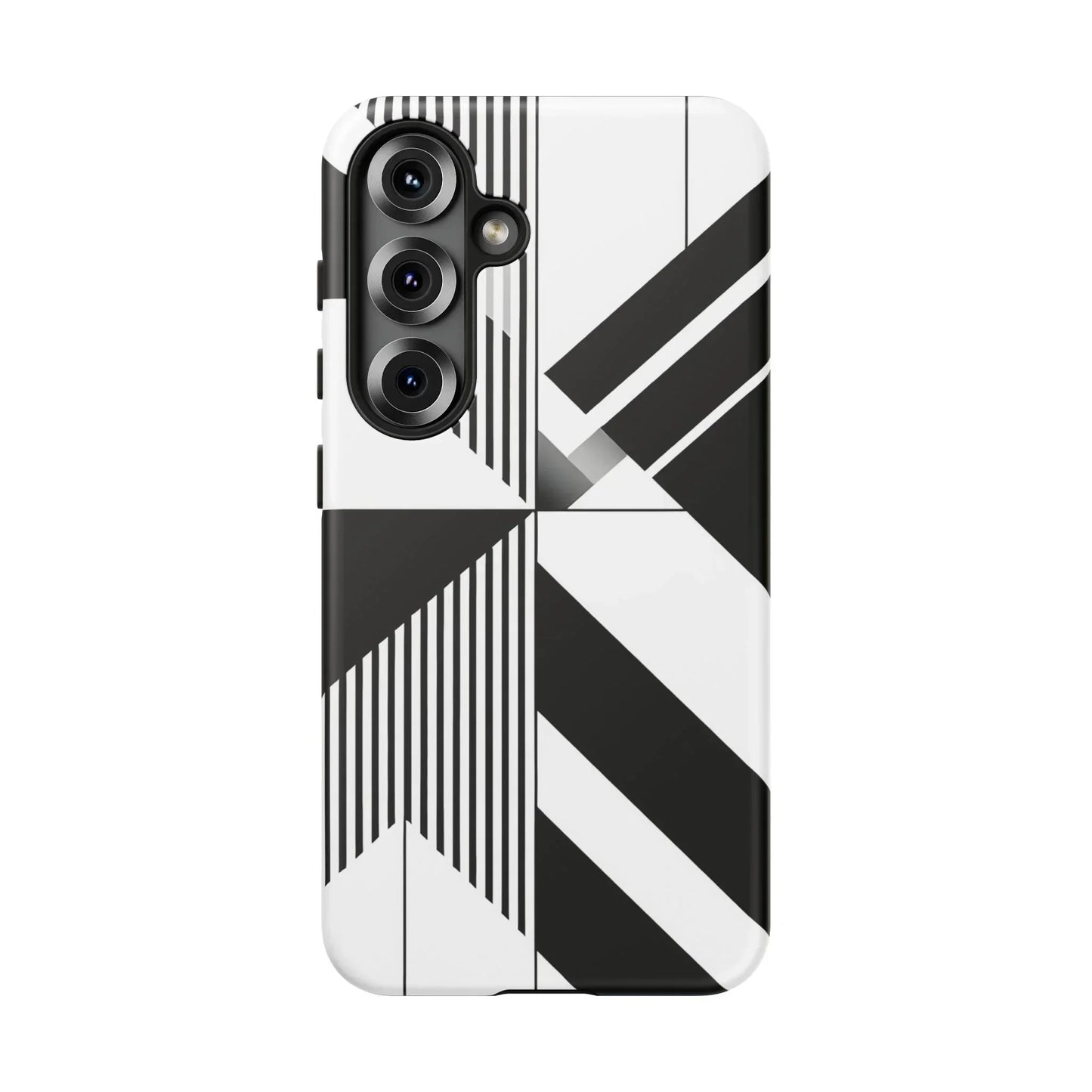 Monochrome Tough Phone Case for iPhone 11-16 and Samsung Galaxy S10–S25 Models - KarArmDesign