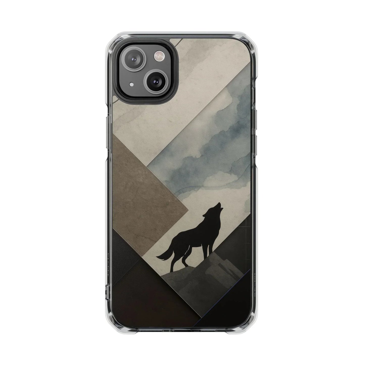 Wolf Silhouette Phone Case for iPhone 14-16 Models - KarArmDesign