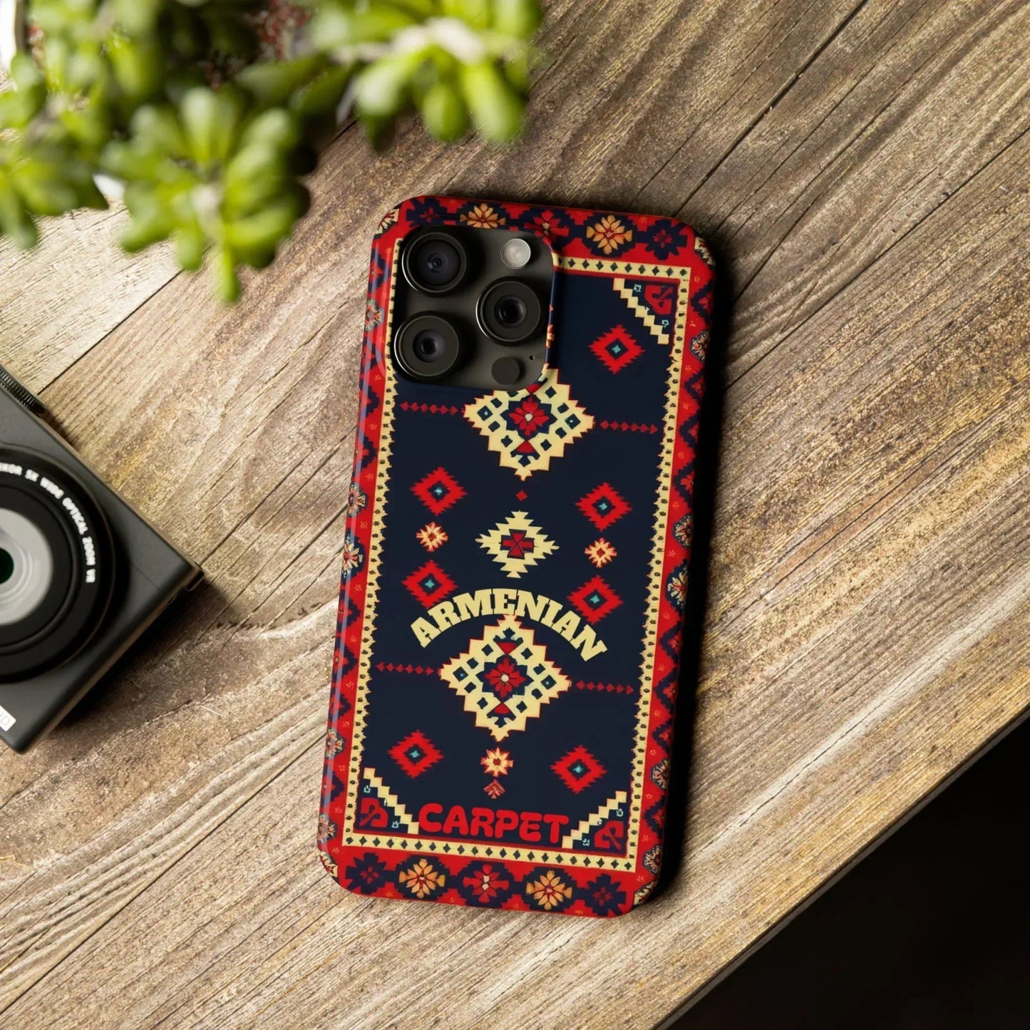 Armenian Carpet Pattern Traditional Ethnic Design Phone Case for iPhone 7-16 Models - KarArmDesign