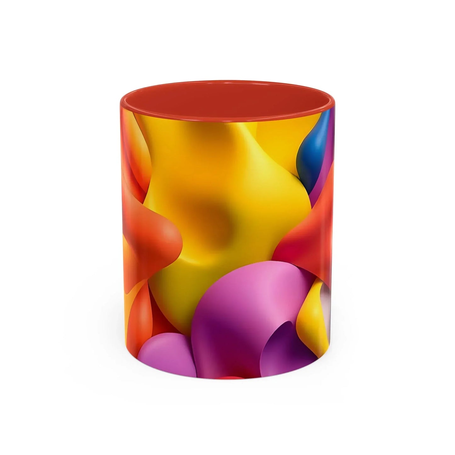 Bold Geometric Accent Coffee Ceramic Mug - KarArmDesign