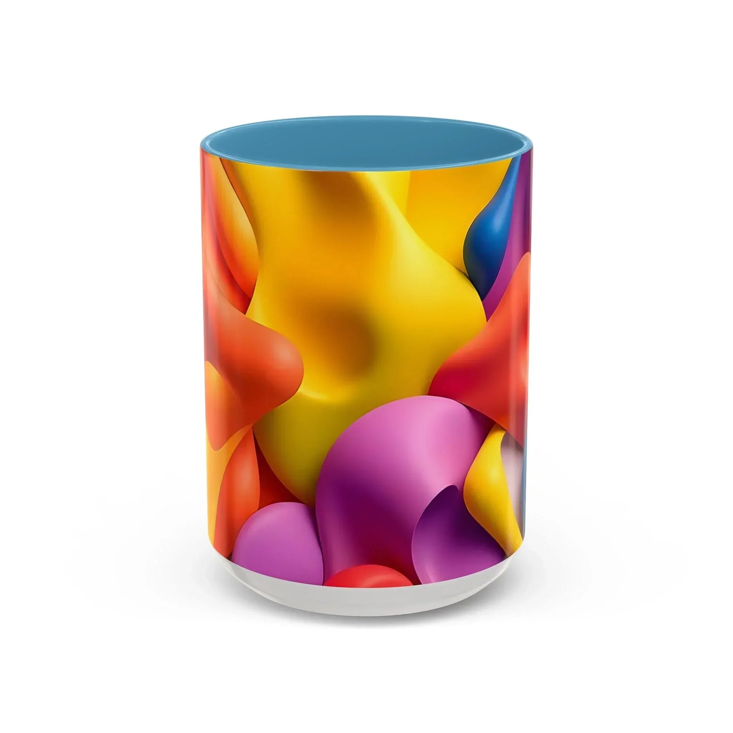 Bold Geometric Accent Coffee Ceramic Mug - KarArmDesign