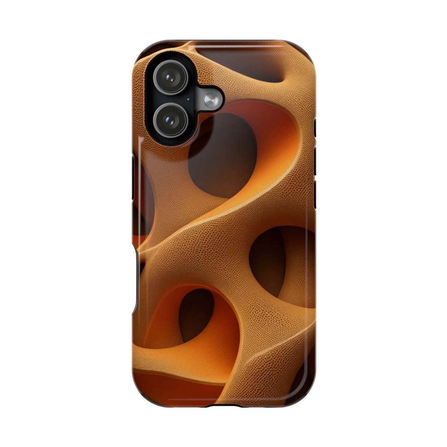 Amber Flow Phone Case for iPhone 11-17 and Samsung Galaxy S21-S22 Models - KarArmDesign