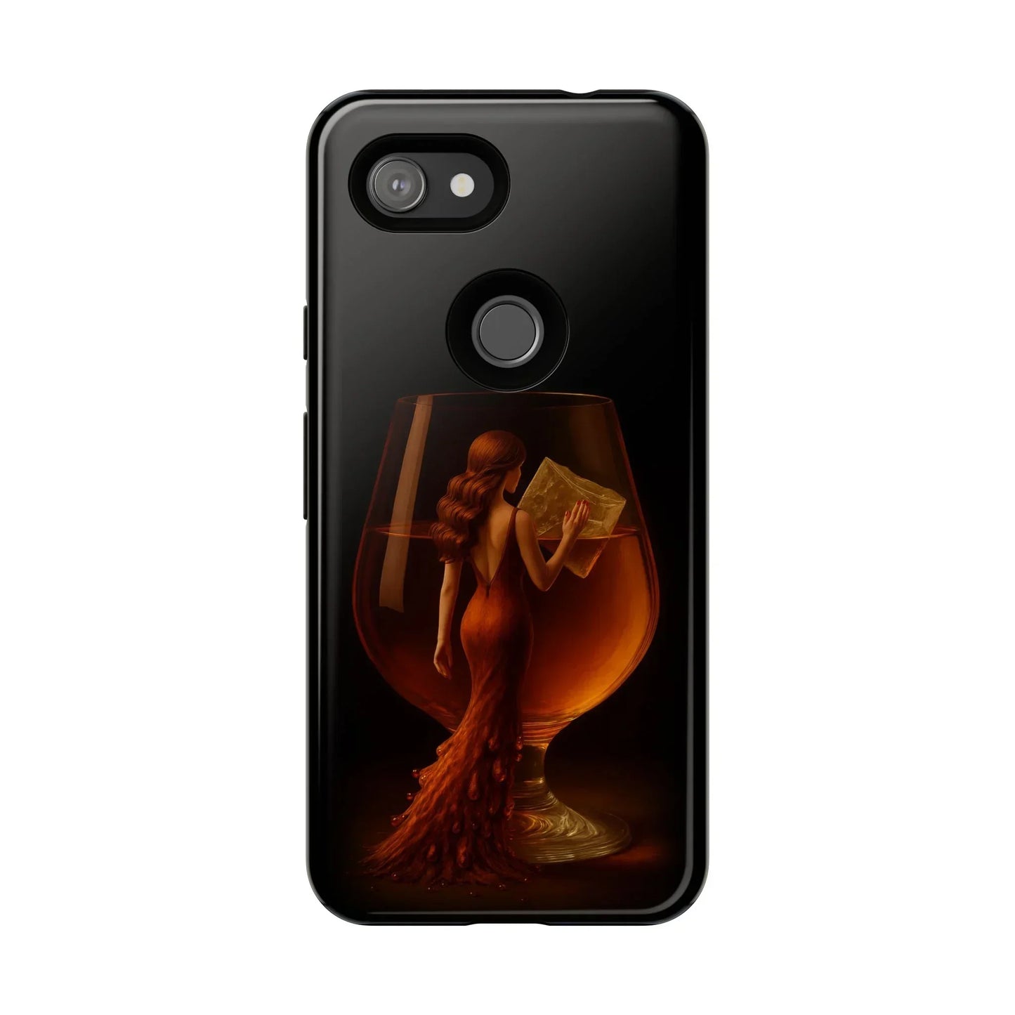 Elegant Midnight Lady Phone Case for iPhone 8-16 and Google Pixel up to 9 Models - KarArmDesign