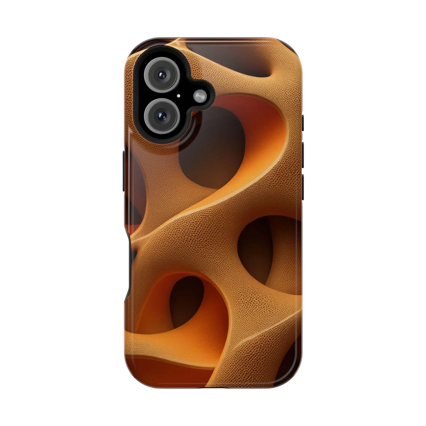 Amber Flow Phone Case for iPhone 11-17 and Samsung Galaxy S21-S22 Models - KarArmDesign