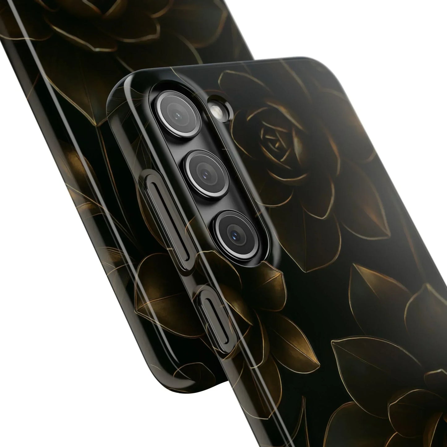 Metal Flower Phone Case for iPhone 7-16 and Galaxy S10-S24 Models - KarArmDesign