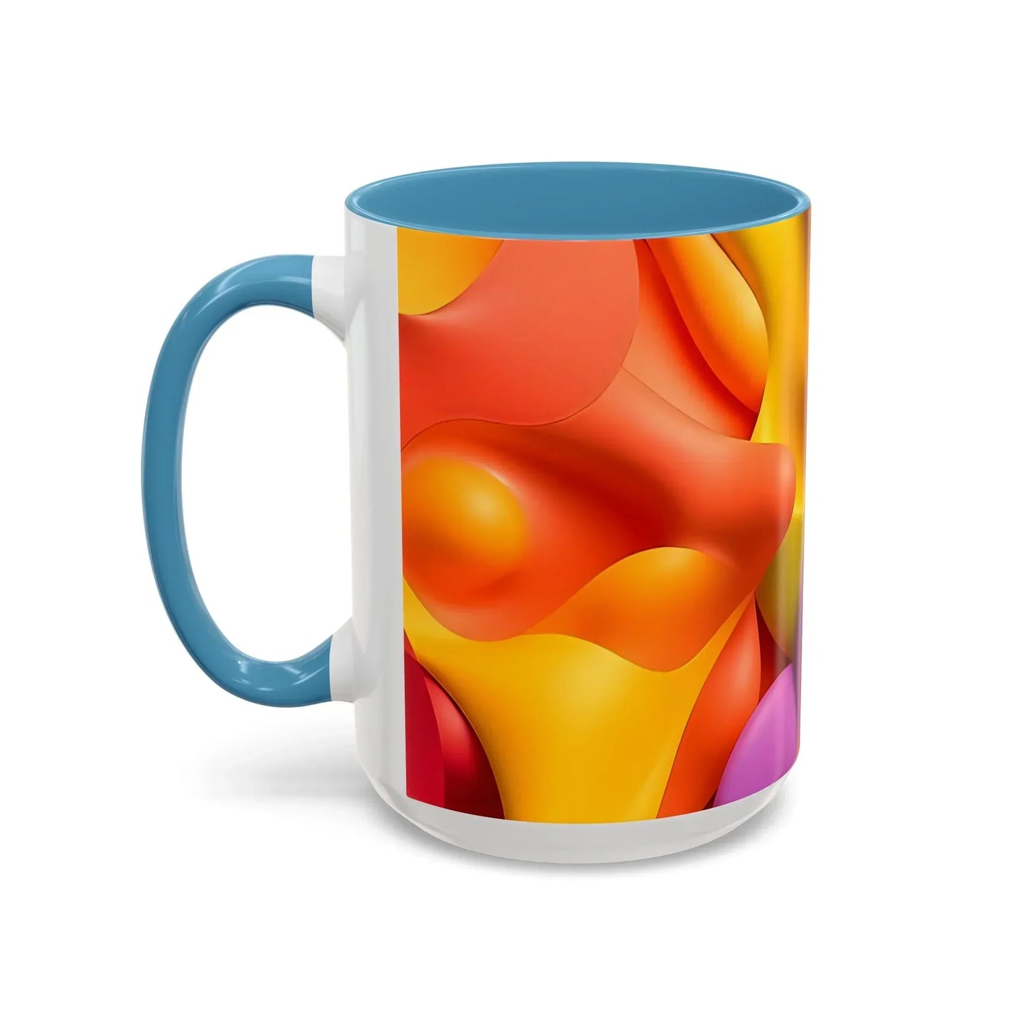 Bold Geometric Accent Coffee Ceramic Mug - KarArmDesign